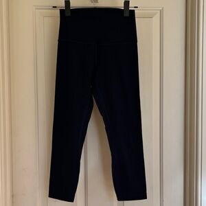 lululemon align high rise crop 21” leggings in true navy